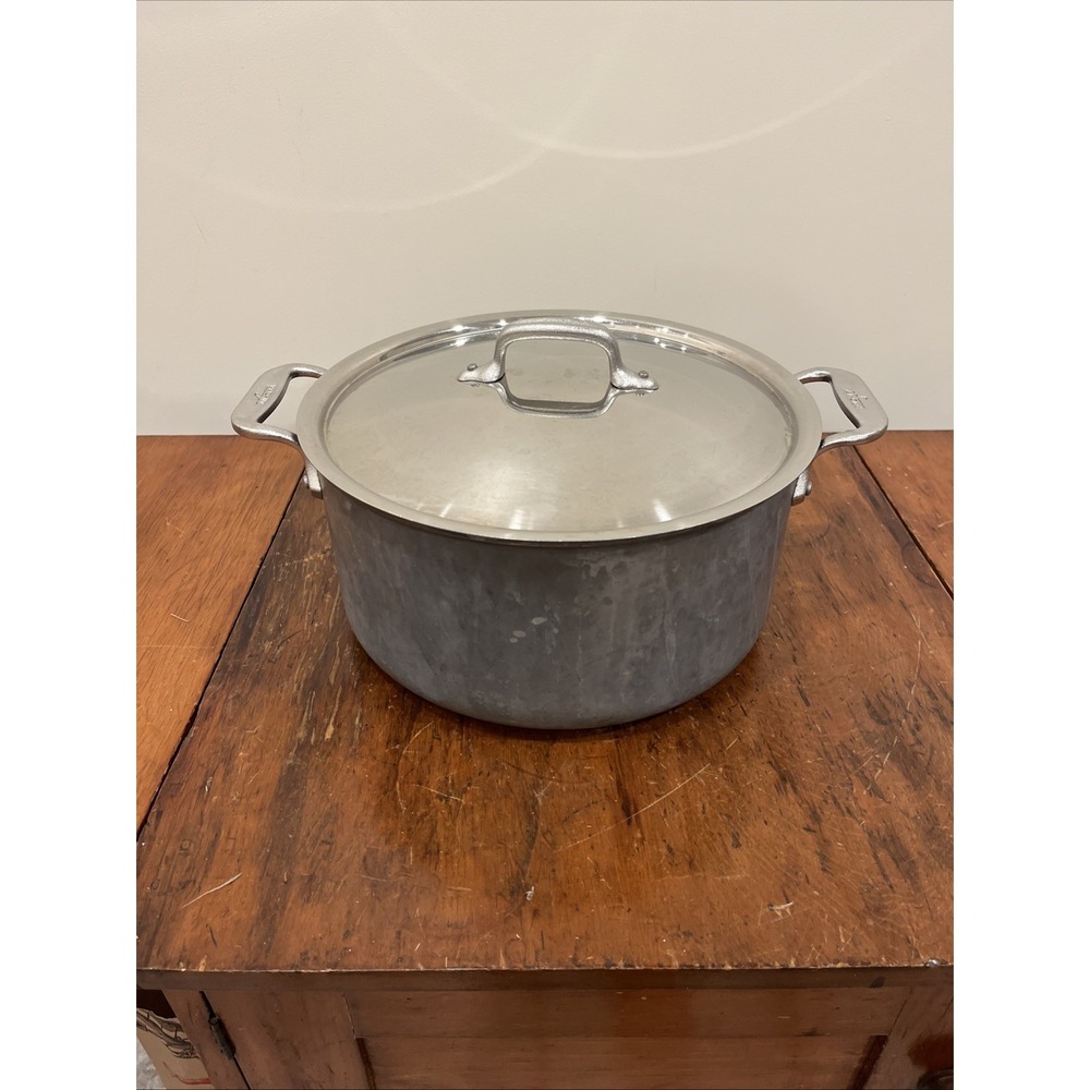 Vintage 8 Quart All Clad Master Chef Metal Crafters 508 Pan Pot W/ Lid